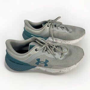 Under Armour Women's UA Charged Escape 4 Running Shoes White Verse Blue- Size 10